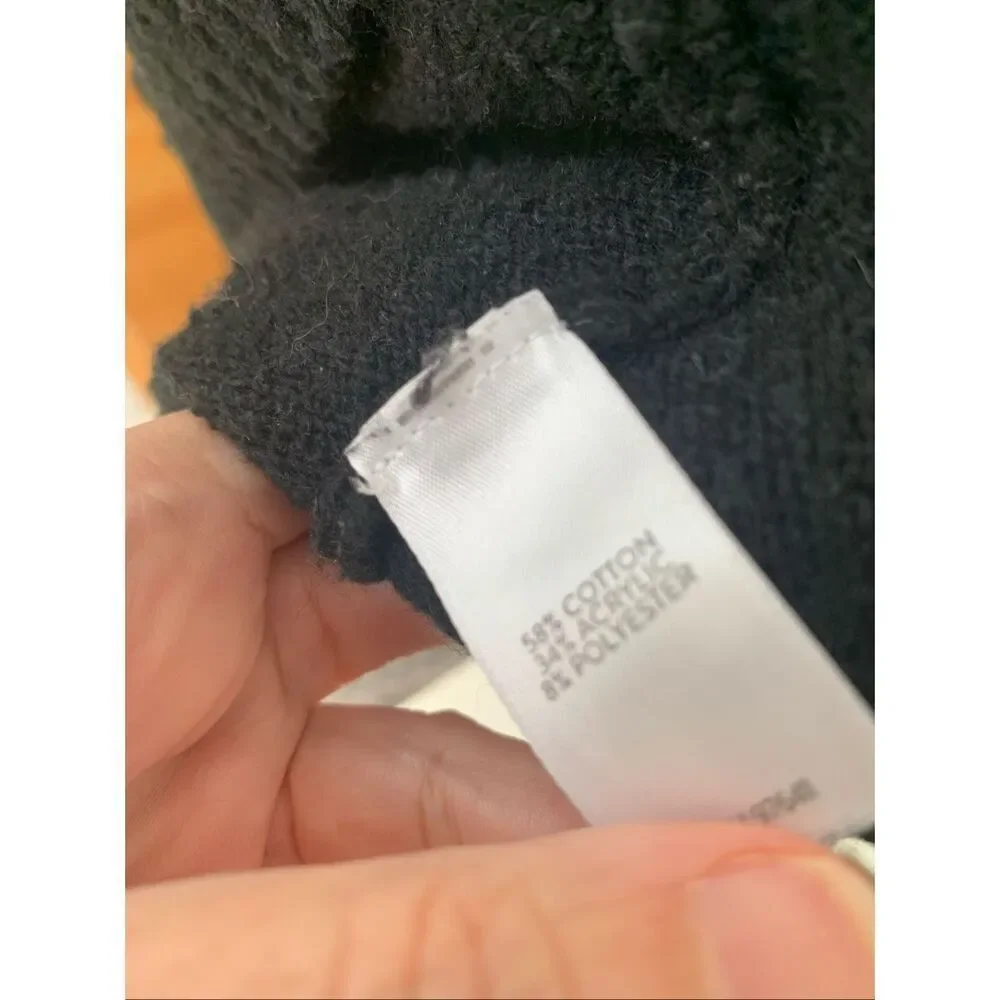 J JILL Black Fair isle Sweater